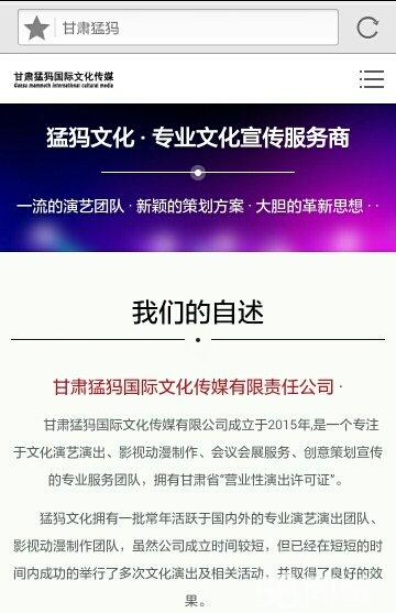 甘肅猛犸國(guó)際文化傳媒有限責(zé)任公司招聘信息 公司前景 規(guī)模 待遇怎么樣