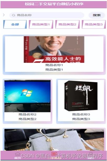 計(jì)算機(jī)畢業(yè)設(shè)計(jì)springboot校園二手交易平臺(tái)微信小程序3xkno9
